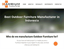 Tablet Screenshot of cambiumfurniture.com